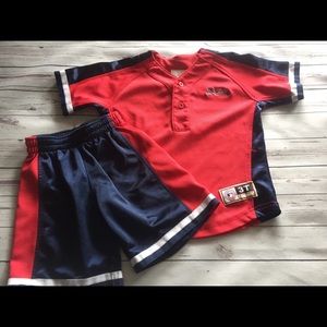 Boys Atlanta Braves jersey set size 3t
